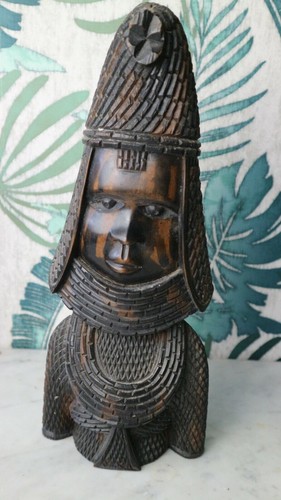 Visage sculpte africain - sculpte,