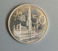 PIECE DE 50 FRANCS BAUDOUIN