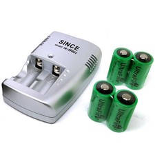 NEW 3V 1000mAh CR123A 17335 17345 Rechargeable Batteries w/ Battery Charger