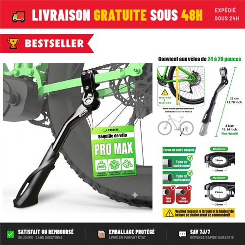 Béquille vélo réglable