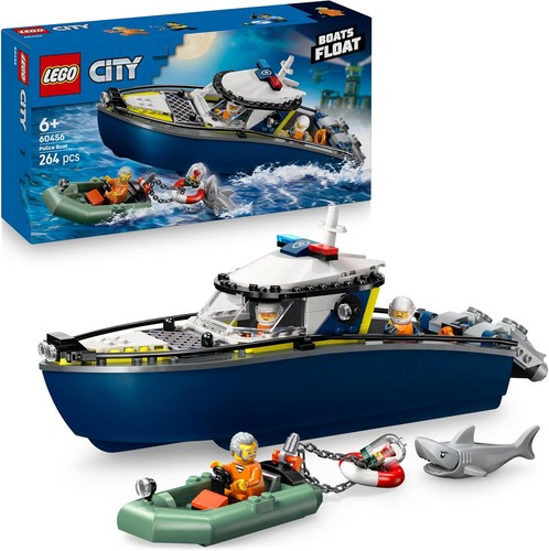 Lego city police - police, boat