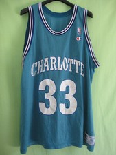 Maillot Basket charlotte Hornet Mourning #33 Champion Jersey Vintage Shirt - 48
