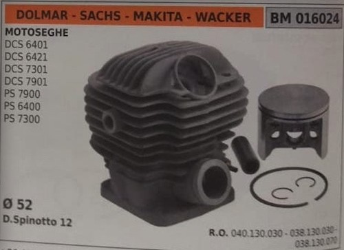 Cylindre piston compl - scie, à