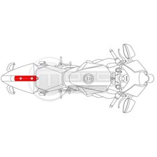 Cache central coque arrière