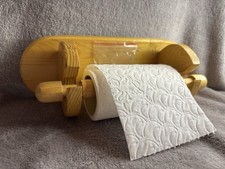 Support Dévidoir Papier toilette WC En Bois À Fixer Salle de bains