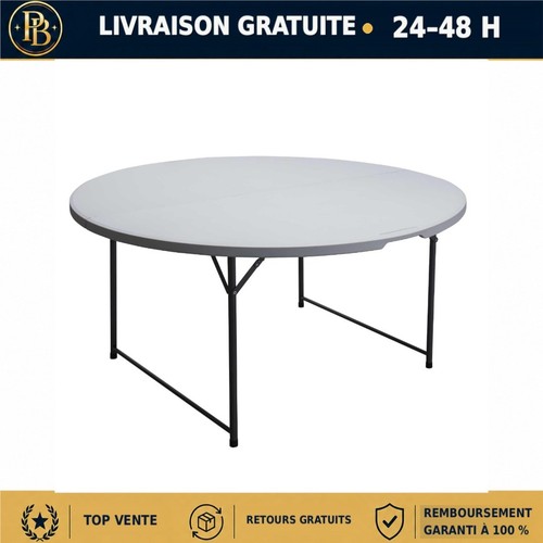 Table pliante ronde - table,