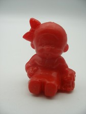 PVC figurine KIKI cadeau surprise lessive BONUX Monchichi Fillette Rouge