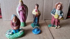 lot de 4 santons en argile - 6