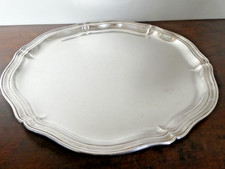 Plateau en métal argenté