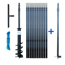  Perceuse de Puits Puits de Forage Chignole Tarière 100-200 mm + foret d'argile 