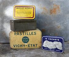 Lot of antique metal boxes for medicines early 20th century