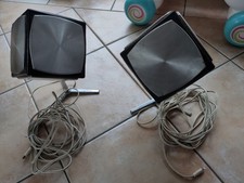 PAIRE D'ENCEINTES CUBES , GRUNDIG AUDIORAMA VINTAGE 70'S