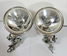 Vintage WARN W520 Spot Lights Stainless Steel, Chrome Flood Lights, Covers NICE