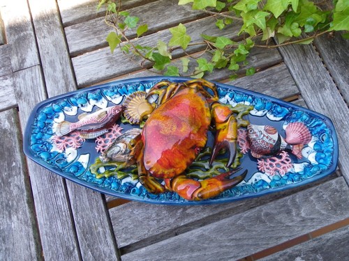 Vallauris grand plat en - vallauris,
