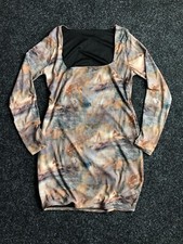 Save The Queen Jean Paul Gaultier Style Roses Mesh Top Dress Womens M Size Y2K