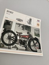 Dunelt 250 cm3 1926 carte moto