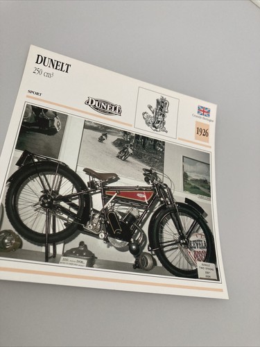 Dunelt 250 cm3 - , carte