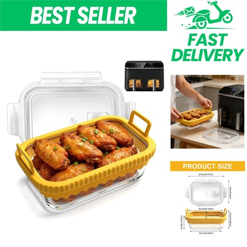 Plat four verre airfryer - four,