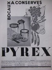  1935 PYREX CANNED JARS PRESS ADVERTISEMENT - ADVERTISING