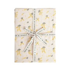 Garbo & Friends Mimosa Muslin Fitted Sheet 160 X 200 X 30 cm Dimension of Queen