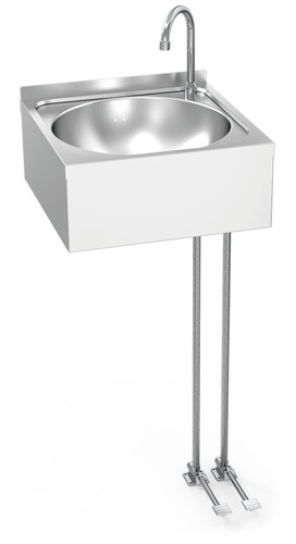 Lave mains inox mural normal