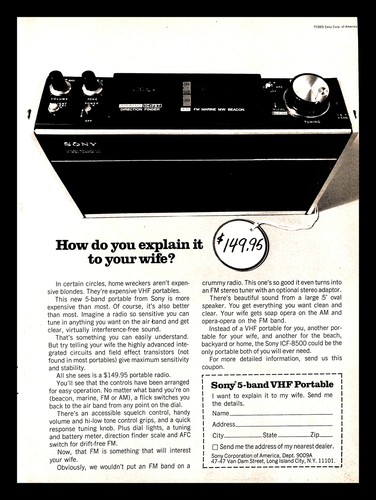 1969 sony band vhf - 5,