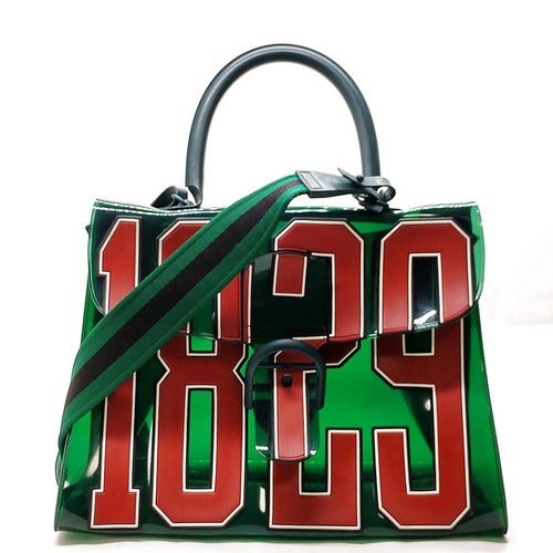 Delvaux hand bag green - delvaux, vinyl
