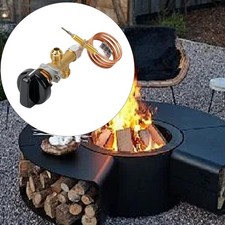 Vanne de régulation de foyer à gaz 23,62 pouces avec thermocouple pour