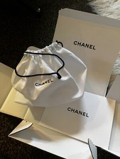 CHANEL 100% Cotton Lingerie Bag: Perfect For The Sophisticated Traveler 5x8x7"