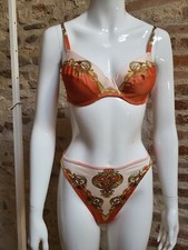 Ensemble Soutien gorge + culotte Vintage 70 80 lingerie bra + panties T.85b M