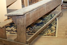 Pupitre d'écolier en bois à