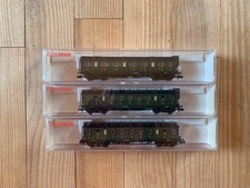 VOITURES PORTIERES LATERALES  SNCF  FLEISCHMANN PICCOLO  8085 8086  8087