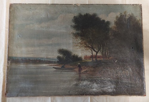 Tableau peinture huile - , sur