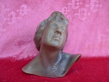 Belle Vieux Figurine-Buste Fille Fayence (Céramique) France Vers 1900 !