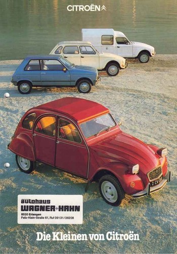 Brochure citroën 2cv - 2cv, dyane