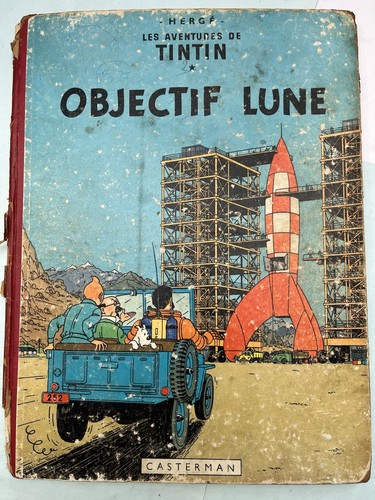 Tintin objectif lune 1953 - tintin,