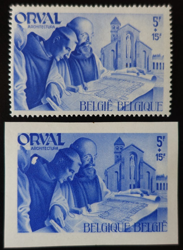 Timbres belgique abbaye - timbres,