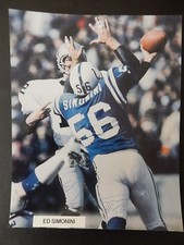 Ed Simonini Autographed 8" X 10" Photograph