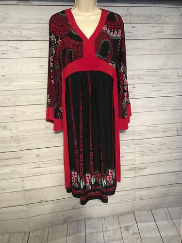 Bisou red black - red, geo