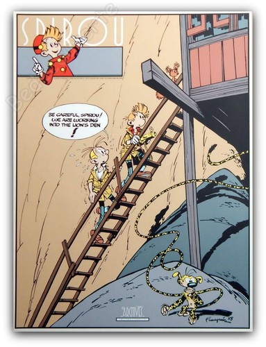 Affiche serigraphie spirou - affiche,