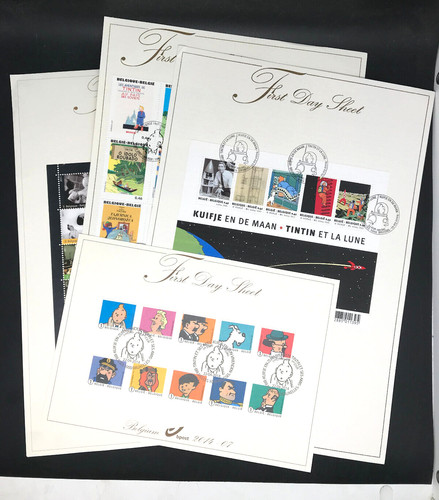 Herge tintin 4 feuillets - herge,