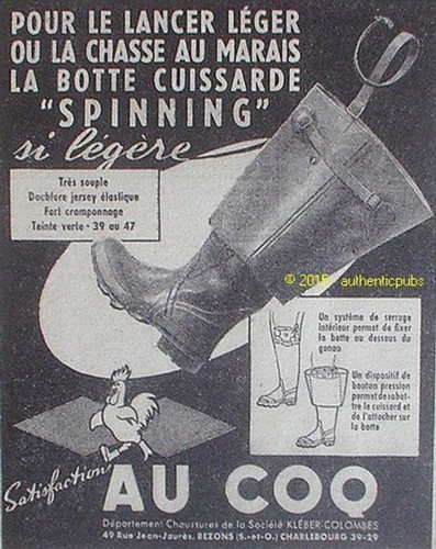 Publicite coq botte - publicite,