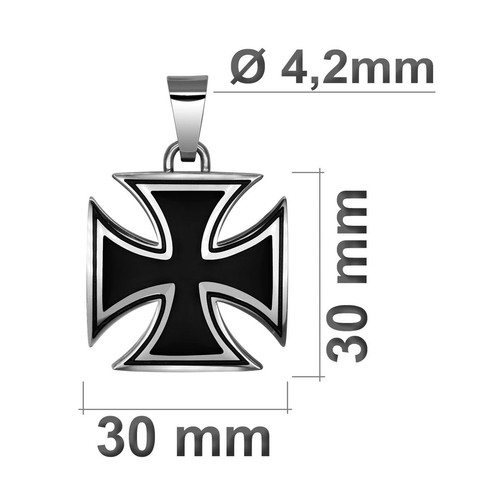 Pendentif croix fer - croix, de