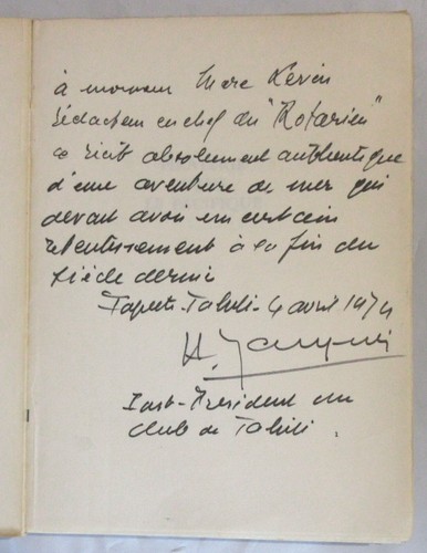Belle dedicace henri - de,