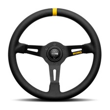 Genuine MOMO MOD 08 Black Leather 330mm Steering Wheel