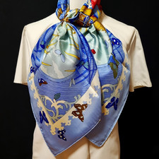 RARE VINTAGE foulard en soie