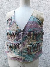 GILET / VESTE DE CHASSE ANCIENNE CAMOUFLAGE LEZARD ANNEES 60 ENVIRON 60th