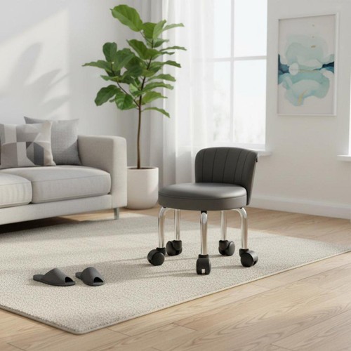 Tabouret bas avec roulettes
