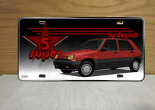 Renault super 5 rouge  plaque