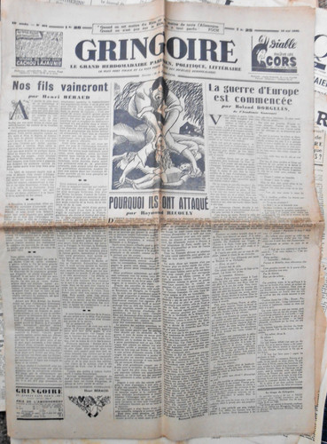 Journal ancien gringoire - ancien,